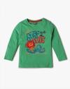 KNIT FS TODBOY BASIC TEE, GREEN, 12-18M