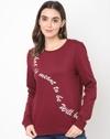 MAROON,ISCENERY BY VERO MODA,SWEATSHIRTS