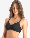 BU-MOULDED BRA, BLACK, 38C