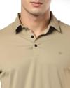 Men Slim Fit Stretched Polo T-Shirt