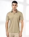 Men Slim Fit Stretched Polo T-Shirt