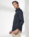 Men Printed Slim Fit Shirt with Patch Pocket