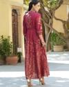 Women Foil Print Fit & Flare Dress
