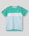 POPCORN KNIT CREW NECK C&S T, BLUE, 2-3Y