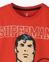 HS TShirt with Superman Print, RED