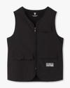 HS TShirt with Layer n Badg, BLACK, 2-3Y