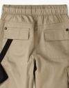 JOGGER FIT TROUSER WITH BAG, KHAKI, 2-3Y