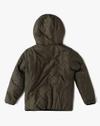 Boys Reversible Hooded Jacket with Furr Camouflage