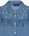 Girls Embellished Relaxed Fit Shirt