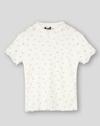 Girls Varigated Ribbed Round-Neck T-Shirt