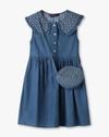 KG FRENDZ FROCKS, LT. BLUE, 2-3Y