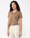 SS25SHIRTSLTB463, BROWN, S