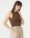 AW25TOPSLTS397, BROWN, S