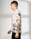 HS RESORT PRINTED SHIRT, WHITE, L