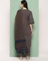 Women Floral Print Straight Kurta with Pants & Dupatta