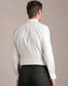 Men Slim Fit Spread-Collar Shirt with Patch Pocket