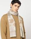 Men Geometric Pattern Open Muffler