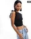 MISS WOMEN TOPS, BLACK, UK 6