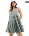 MISS WOMEN DRESSES, LIGHT GREEN, UK 8