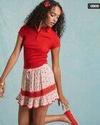 MISS WOMEN TOPS, RED, UK 14