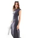 MISS WOMEN DRESSES, CHARCOAL, UK 16