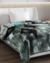 Geometric Print Single-Size Reversible Winter Blanket