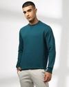 CREWNECK SWEATSHIRT, TEAL, S
