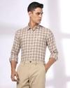 NP 35 FS BSC SHIRT WITH FRENC, BROWN, 40