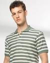 ULTIMATE STRIPER POLO, OLIVE, XXL