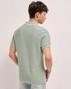 Men Cotton Textured Flat Knit, GREEN, S