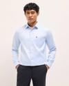 Men Woven Design Tailored Fit, BLUE, XL