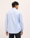 Men Woven Design Tailored Fit, BLUE, XL