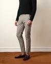 Men Woven Checked Slim Fit Fo, BROWN, 30