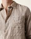 Men Striped Slim Fit Casual Sh, CREAM, L