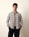 Men Cotton Checked Slim Fit Ca, MULTI, M