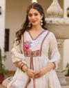 Women Embroidered Anarkali Kurta Set with Dupatta