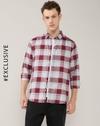 ALPH MEN SHIRTS, MAROON, S
