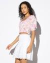 PUFF SLEEVES TOP WITH SMO, OFF WHITE, XL