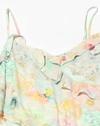 STRAPPY SHORT DRESS WITH RUFF, MULTI, XL
