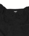 ALINE DRESS WITH PUFFED SLEEV, BLACK, XL