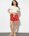 RELAXED FIT PULL ON SHORTS, RED, XXL