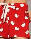 RELAXED FIT PULL ON SHORTS, RED, XXL