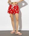 RELAXED FIT PULL ON SHORTS, RED, XXL