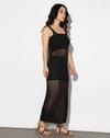 CASUALWEAR DRESSES, JET BLACK, M