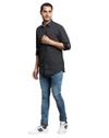 Men Stone Washed Skinny Cropped Fit Jeans