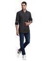 Men Stone Washed Slim Tapered Fit Jeans