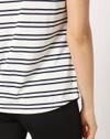 Striper Tee, WHITE, S