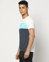 Men Colourblock Regular Fit Crew-Neck T-Shirt