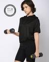 COTTON POLYESTER, BLACK CHARCOAL, M
