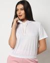 COTTON POLYESTER, WHITE, XXL